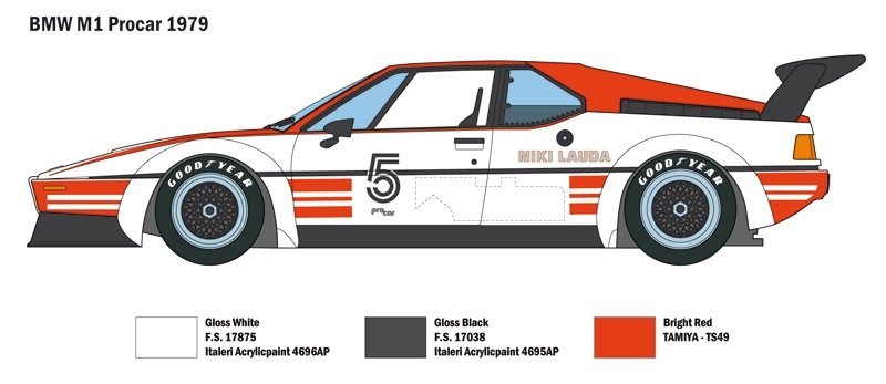 Italeri 3643 BMW M1 Procar 1/24 – image 6