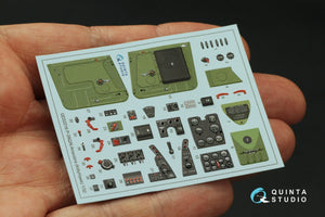Quinta Studio QD32216 P-39Q/N Airacobra 3D-Printed coloured Interior on decal paper (KittyHawk) 1/32 – Bild 4