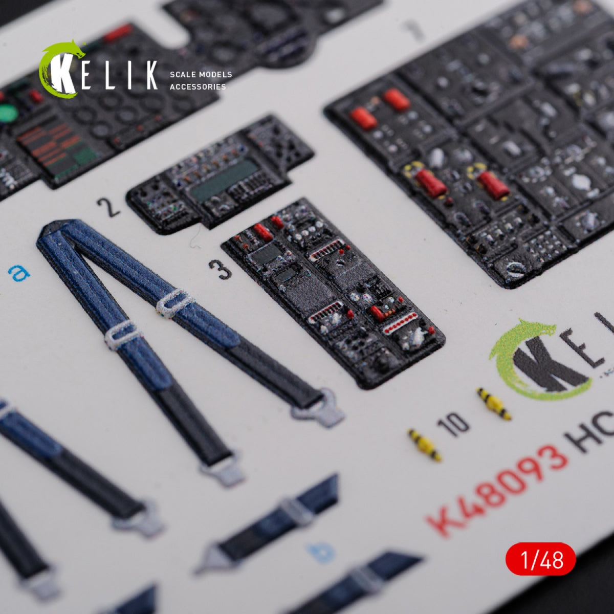 KELIK K48093 CH-47F interior 3D decals for Italeri kit 1/48 – immagine 5