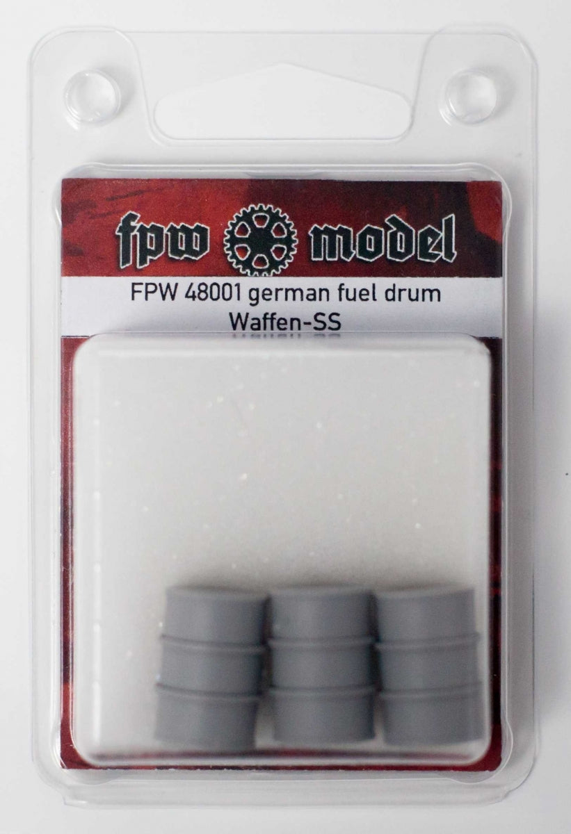 FPW Model 48001 Niemieckie beczki paliwowe Waffen SS (3 szt.) 1/48 – immagine 2