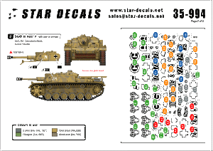 Star Decals 35-994 STURM! #5. StuG III Ausf F 1/35 – Bild 2