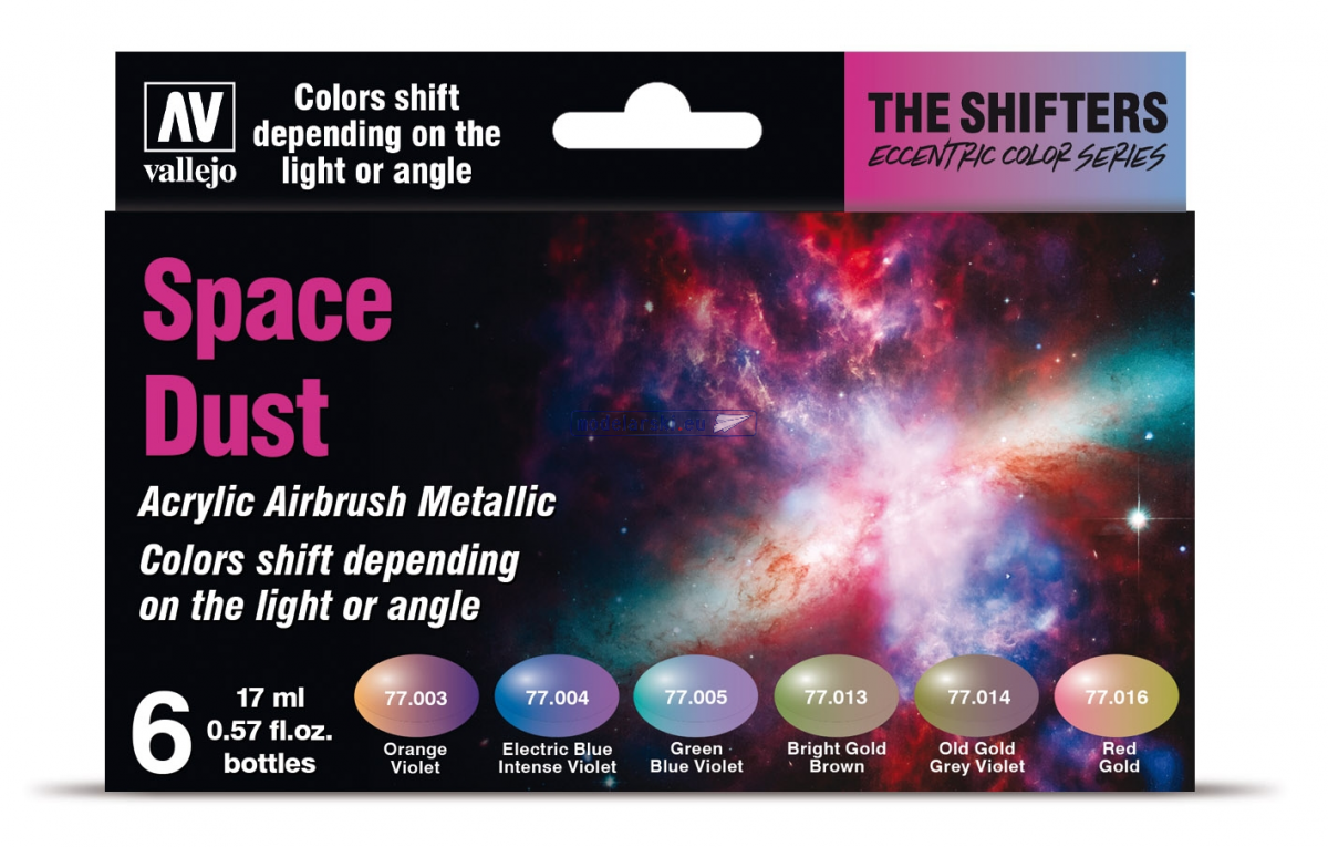 Vallejo 77091 Eccentric The Shifters Zestaw 6 farb 17ML - Space Dust – Bild 2