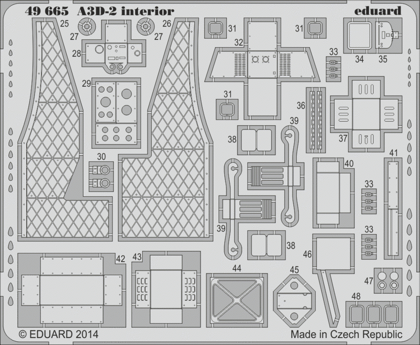 Eduard 49665 A3D-2 interior S. A. TRUMPETER 1/48 – Bild 2