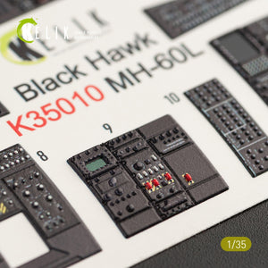 KELIK K35010 MH-60L BLACK HAWK INTERIOR 3D DECALS FOR KITTY HAWK KIT 1/35 – Bild 7