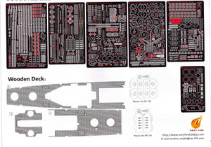 Very Fire VF350921DX U.S. Navy Light Cruiser USS Birmingham CL-62 DX ( Deluxe edition ) 1/350 – Bild 3