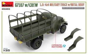MiniArt 35383 G7107 w/CREW 1,5t 4X4 CARGO TRUCK w/METAL BODY 1/35 – Bild 5