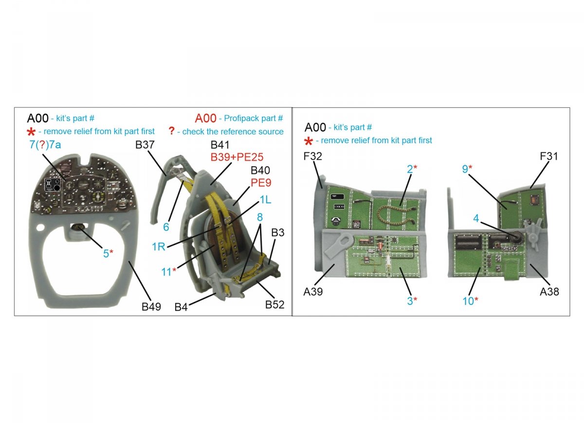 Quinta Studio QD72043 Spitfire Mk.VIII 3D-Printed &amp;amp; coloured Interior on decal paper (Eduard) 1/72 – imagen 2