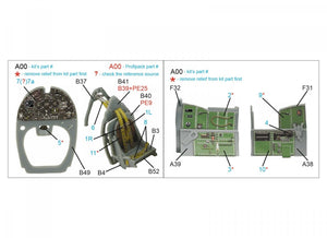 Quinta Studio QD72043 Spitfire Mk.VIII 3D-Printed &amp;amp; coloured Interior on decal paper (Eduard) 1/72 – imagen 2