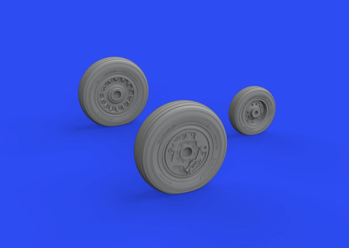 Eduard 648814 Buccaneer S.2C/ D wheels AIRFIX 1/48 – immagine 2