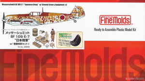 FineMolds 48995 Bf 109 E-7 « Armée japonaise » avec équipage au sol et équipement 1/48