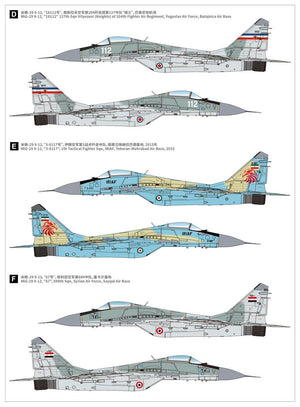 Maquette Great Wall Hobby L7212 MiG-29 Fulcrum-A 9-12 Type tardif 1/72 – image 4