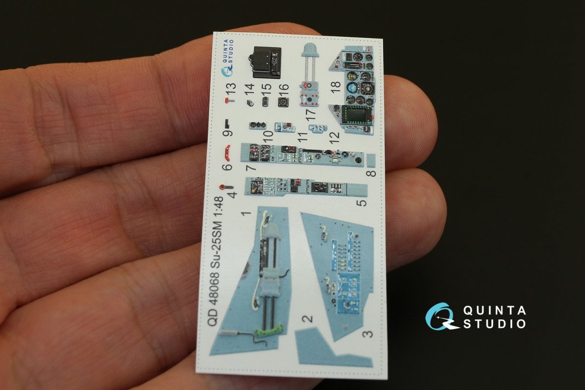 Quinta Studio QD48068 Su-25SM 3D-Printed &amp;amp; coloured Interior on decal paper (for KP kit) 1/48 – Bild 4