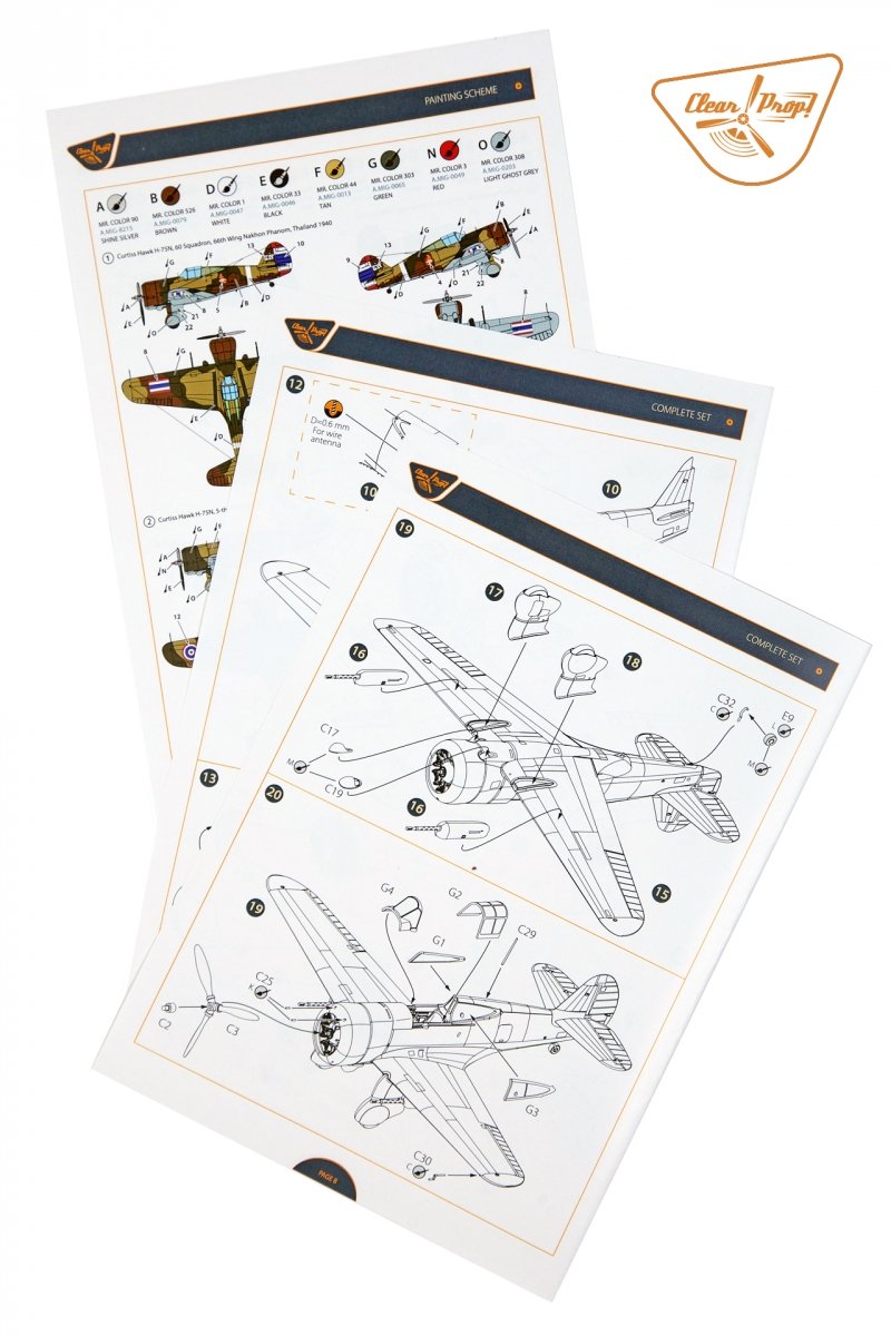 Clear Prop! CP72022 H-75N Hawk STARTER KIT 1/72 – Bild 6