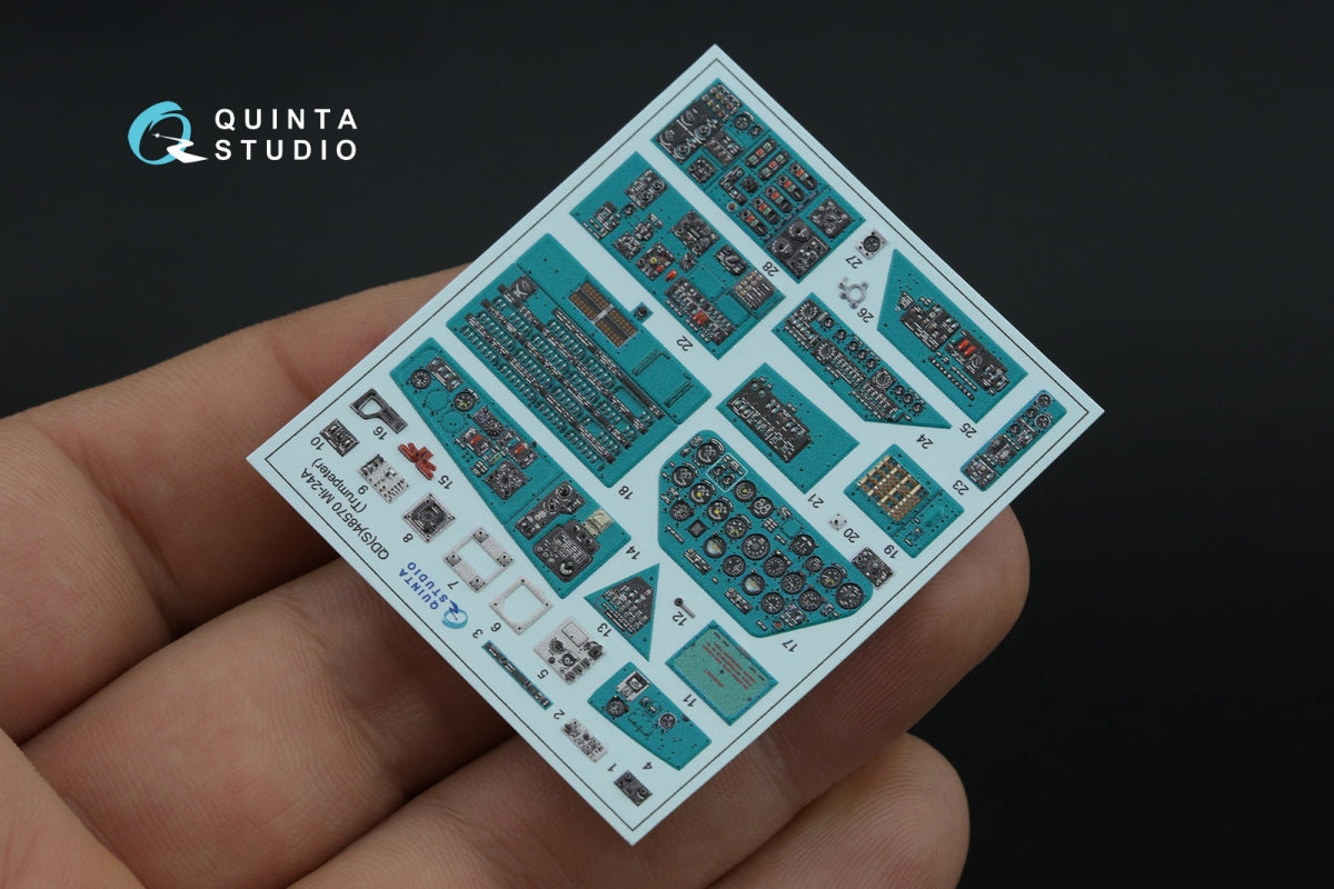 Quinta Studio QDS-48570 Mi-24A 3D-Printed &amp;amp; coloured Interior on decal paper (Trumpeter) (small version) 1/48 – Bild 4