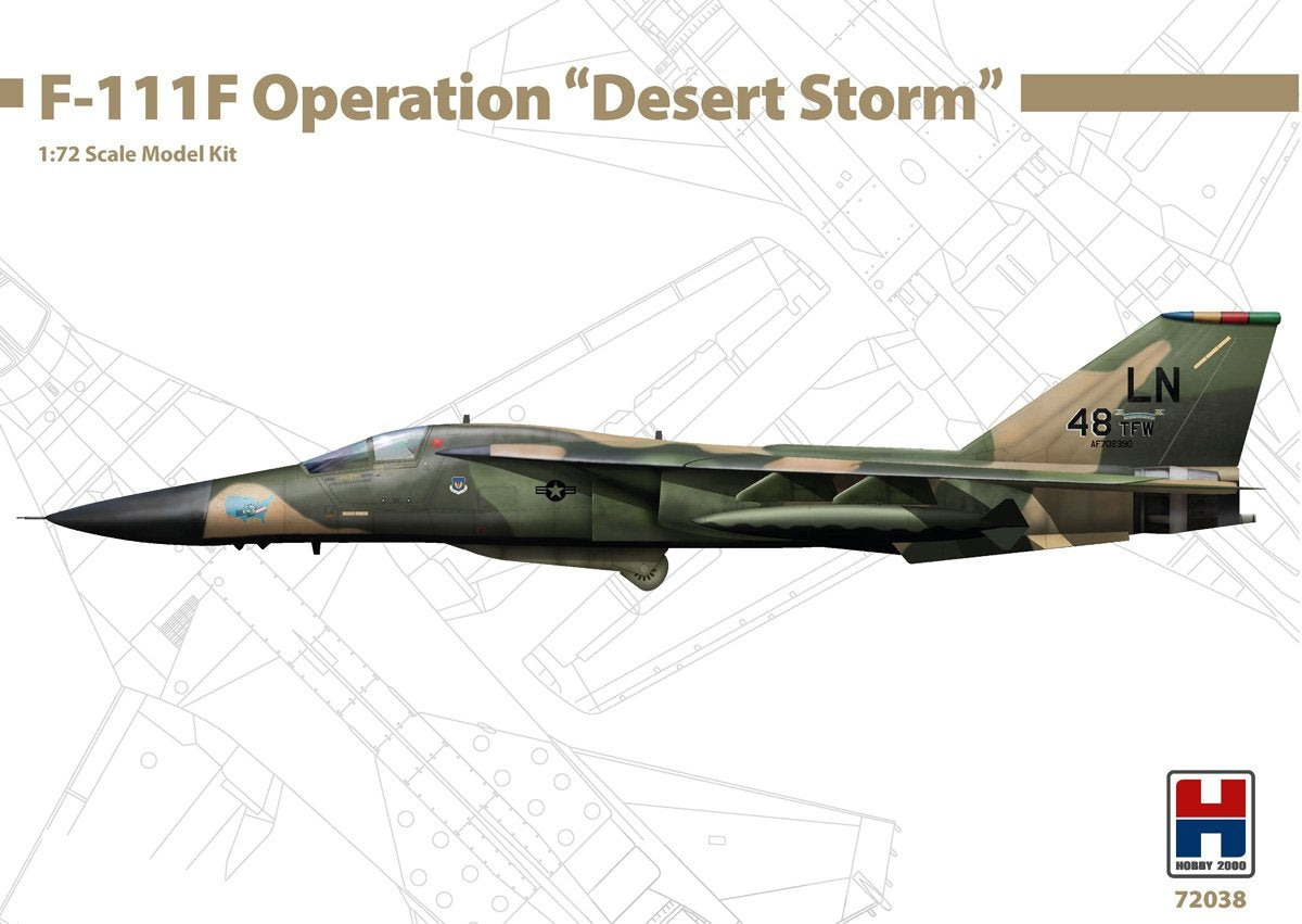 Hobby 2000 72038 General-Dynamics F-111F Operation &amp;quot; Desert Storm &amp;quot; 1/72
