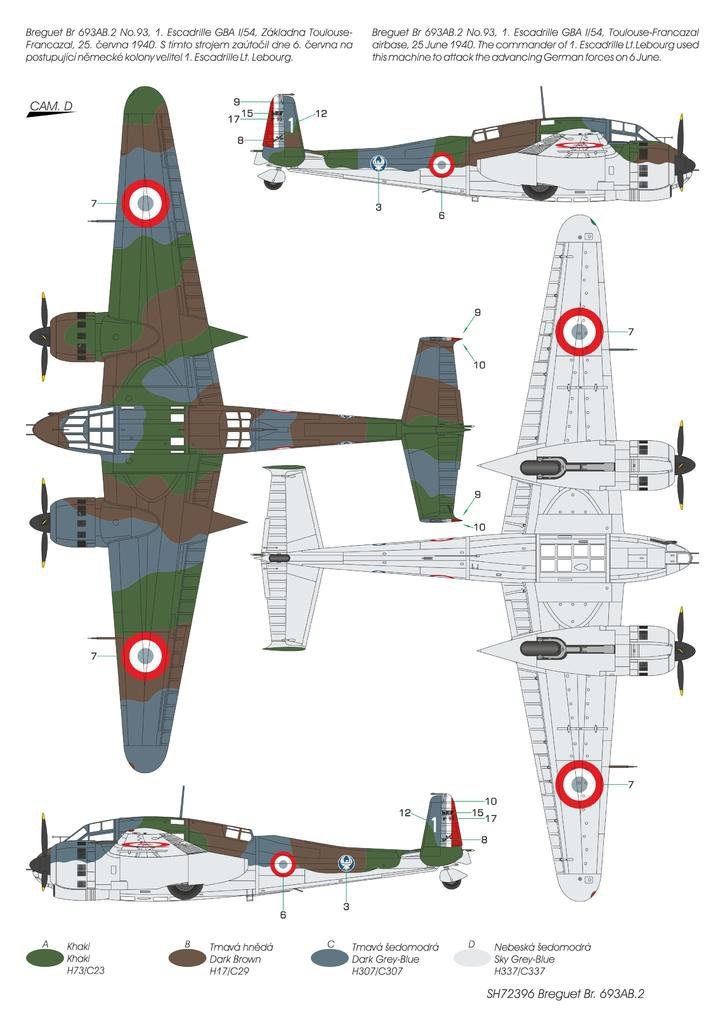 Special Hobby 72396 Breguet Br.693AB.2 &amp;#39;French Attack-Bomber&amp;#39; 1/72 – Bild 3