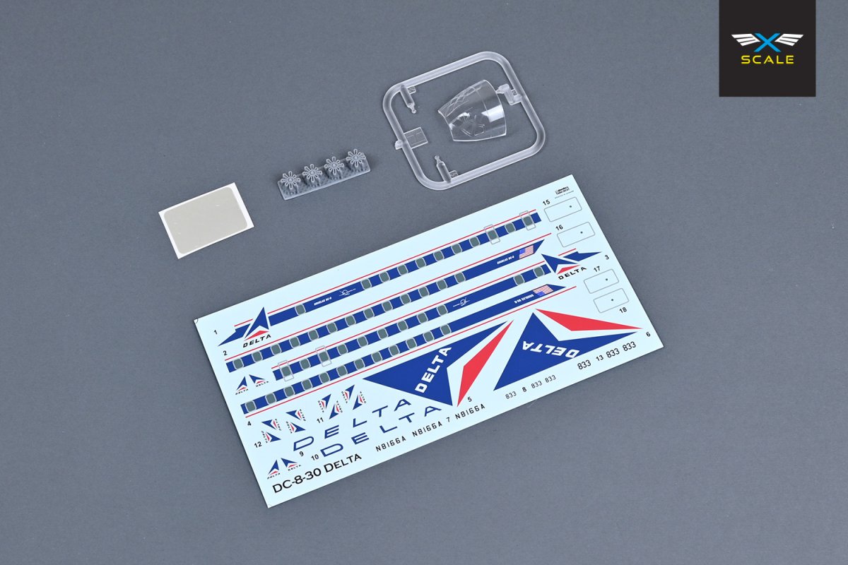 X-Scale 144001 Airliner DC-8-33 - Long-Range Narrow-Body Passenger Airliner 1/144 – imagen 3