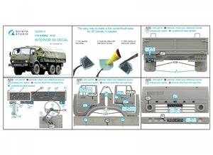 Quinta Studio QD35074 KAMAZ 4310 3D-Printed &amp;amp; coloured Interior on decal paper (Trumpeter) 1/35 – Bild 8