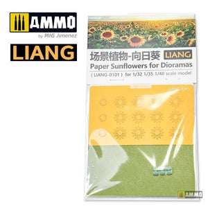 Liang 0101 Paper Sunflowers for Dioramas (laser+ 3D print parts) – Bild 6