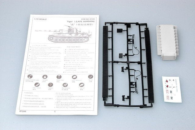 Trumpeter 07244 Tiger 1 tank (Late) 1/72 – zdjęcie 3