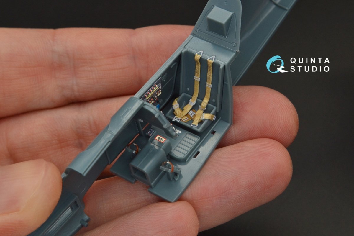 Quinta Studio QD48095 Bf 109G-14 3D-Printed &amp;amp; coloured Interior on decal paper (for Eduard kit) 1/48 – Bild 7