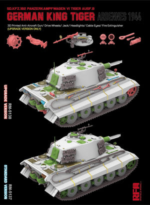 Rye Field Model 5137 German King Tiger Pz.Kpfw. VI Ausf. B Ardennes 1944 Standart Version 1/35 – zdjęcie 4