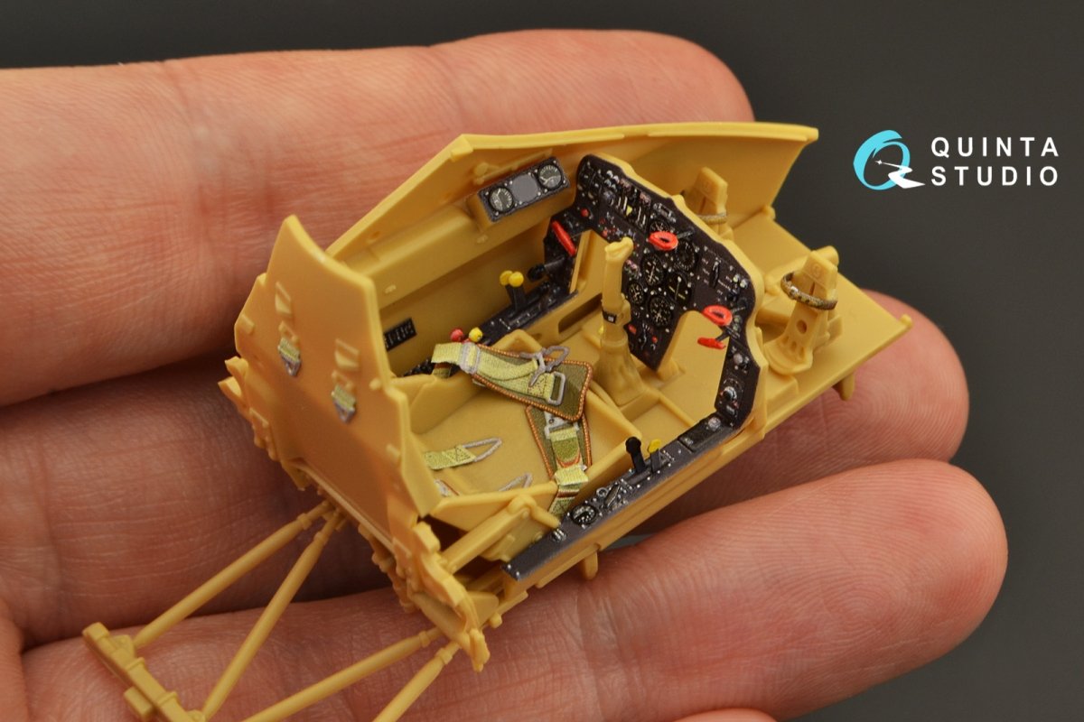 Quinta Studio QD32129 Hs 129B-2 3D-Printed &amp;amp; colored Interior on decal paper (Zoukei-Mura) 1/32 – image 6