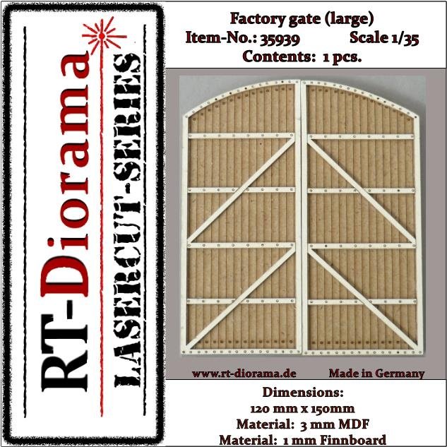 RT-Diorama 35939 Porte d&amp;#39;usine (grand format) 1/35