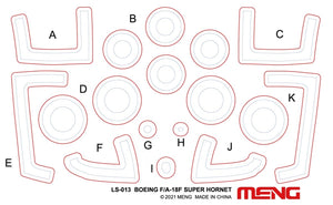 Meng LS-016 BOEING F/A-18F SUPER HORNET BOUNTY HUNTERS 1/48 – immagine 10