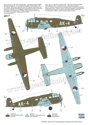 Special Hobby 48197 Aero C-3A &amp;#39;Czechoslovakian Transport and Trainer Plane&amp;#39; 1/48 – Bild 4