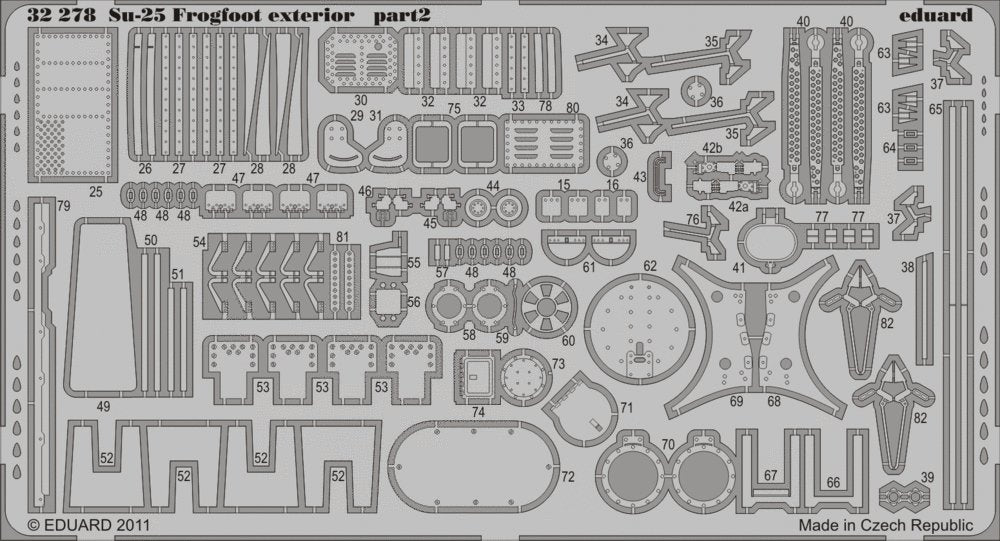 Eduard 32278 Su-25 Frogfoot exterior TRUMPETER 1/32 – imagen 2