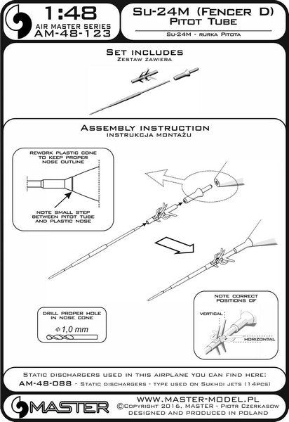 Master AM-48-123 Sukhoi Su-24M (Fencer D) - Tube pilote 1/48 – image 4