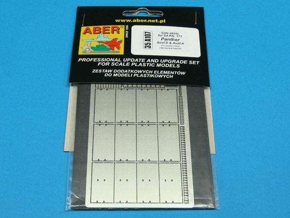 Aber 35A107 Side skirts for german tanks Sd. Kfz. 171 Panther Ausf. D and Ausf. A. 1/35 – immagine 3