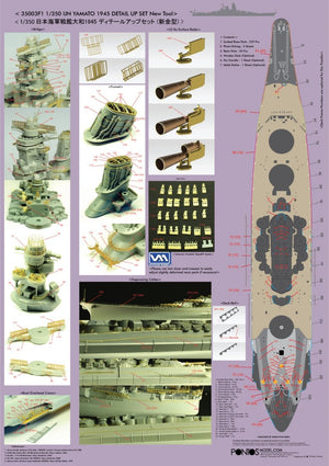 Pontos 35003F1 IJN Yamato Detail Up Set 1/350 – immagine 2