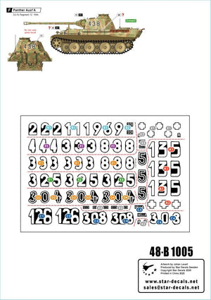 Star Decals 48-B1005 HJ Panthers. 12. SS-Hitlerjugend PzKpfw IV in France 1944 1/48 – imagen 2