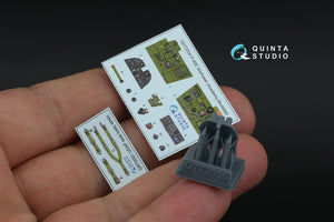 Quinta Studio QD+72054 P-40E Warhawk 3D-Printed &amp;amp; coloured Interior on decal paper (Academy/Modelist) (with 3D-printed resin parts) 1/72 – Bild 2