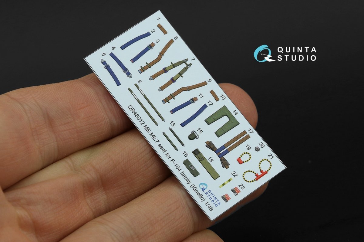 Quinta Studio QR48012 MB Mk.7 seat for F-104 family (Kinetic) 1/48 – imagen 3
