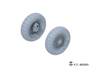 E.T. Model P35-139 WWII German Kübelwagen Type82 Sagged wheels Balloon tyre For TAMIYA Kit 1/35 – Bild 3