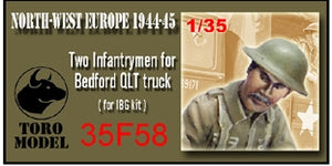 Toro 35F58 NWE 1944-45 - Dwóch żołnierzy do Bedforda QLT Do modelu firmy IBG 1/35