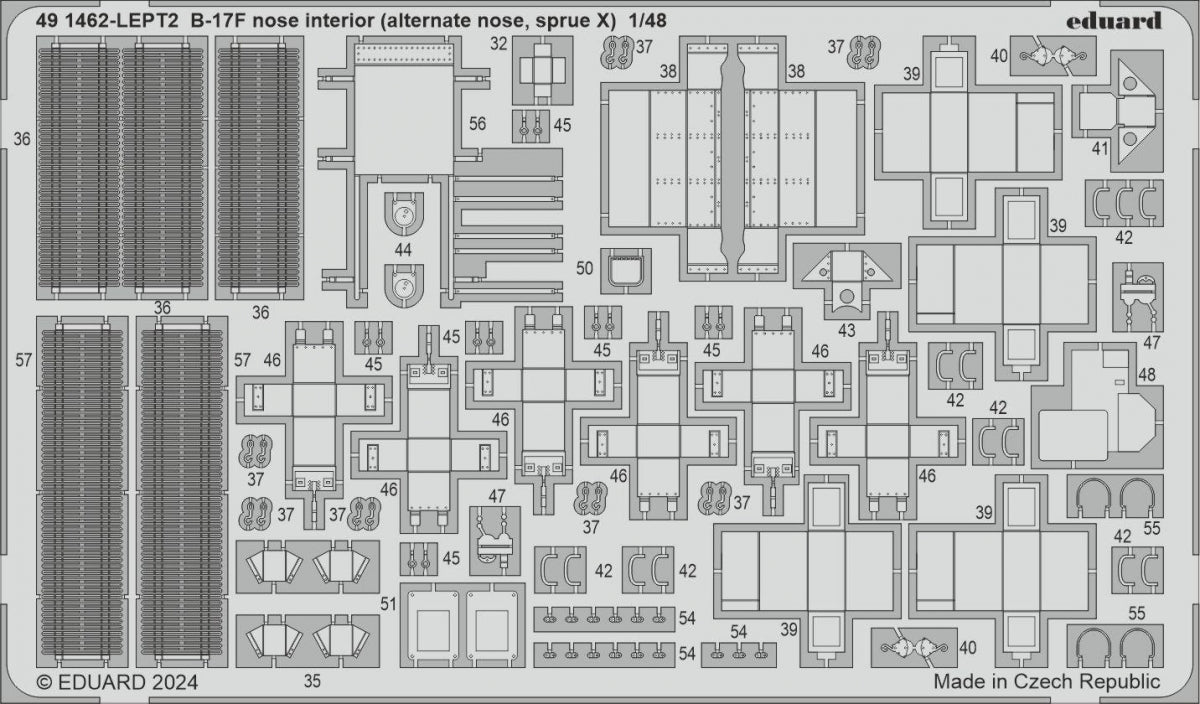 Eduard BIG49426 B-17F regular nose PART I EDUARD 1/48 – Bild 4