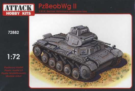 Attack 72882 PzBeobWg II WW II German observation tank 1/72