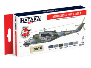 Hataka HTK-AS89 Ensemble de peinture AF tchèque moderne vol. 1 6x17ml