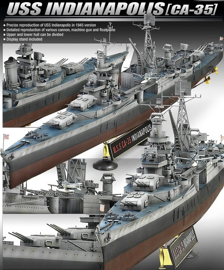 Maquette Academy 14107 USS INDIANAPOLIS (1/350) – image 2
