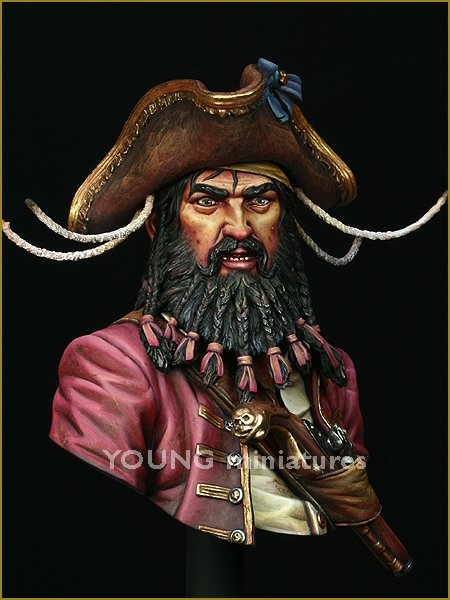 Young Miniatures YH1823 BLACK BEARD 1718 Queen Anne&amp;#39;s Revenge 1/10 – imagen 7