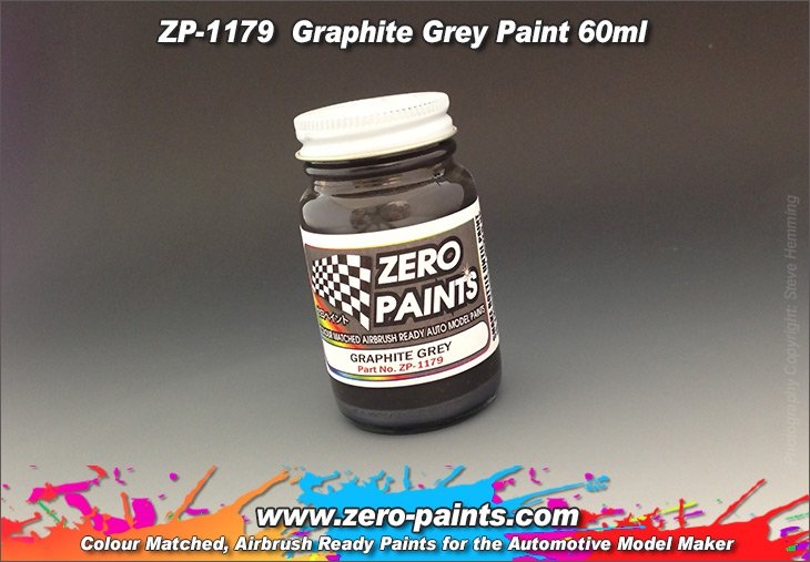Peinture gris graphite Zero Paints ZP-1179, 60 ml