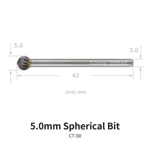 DSPIAE CT-50 Chamfering Tool Spherical Bit 5,0 mm