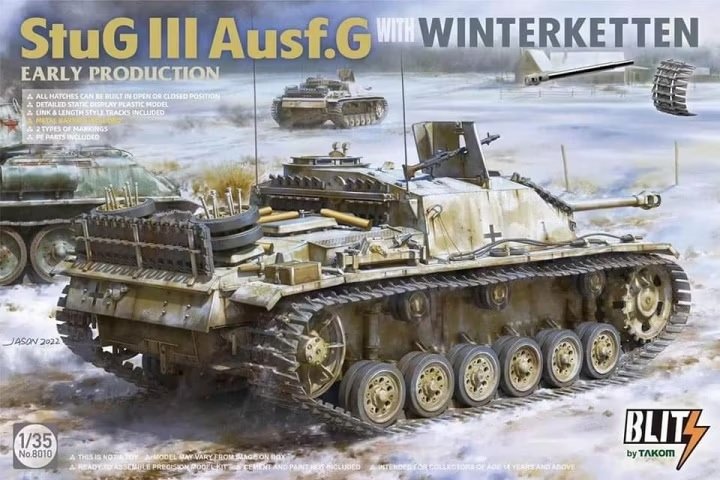 Takom 8010 StuG III Ausf.G avec Winterketten Première production 1/35