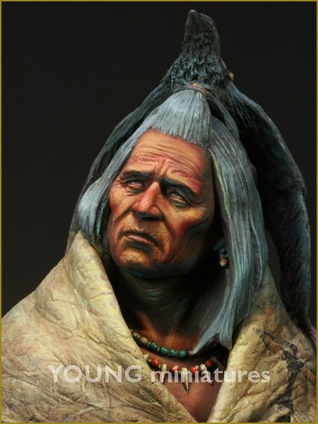 Young Miniatures YH1821 Blackfoot Raven Bearer 1/10 – zdjęcie 9