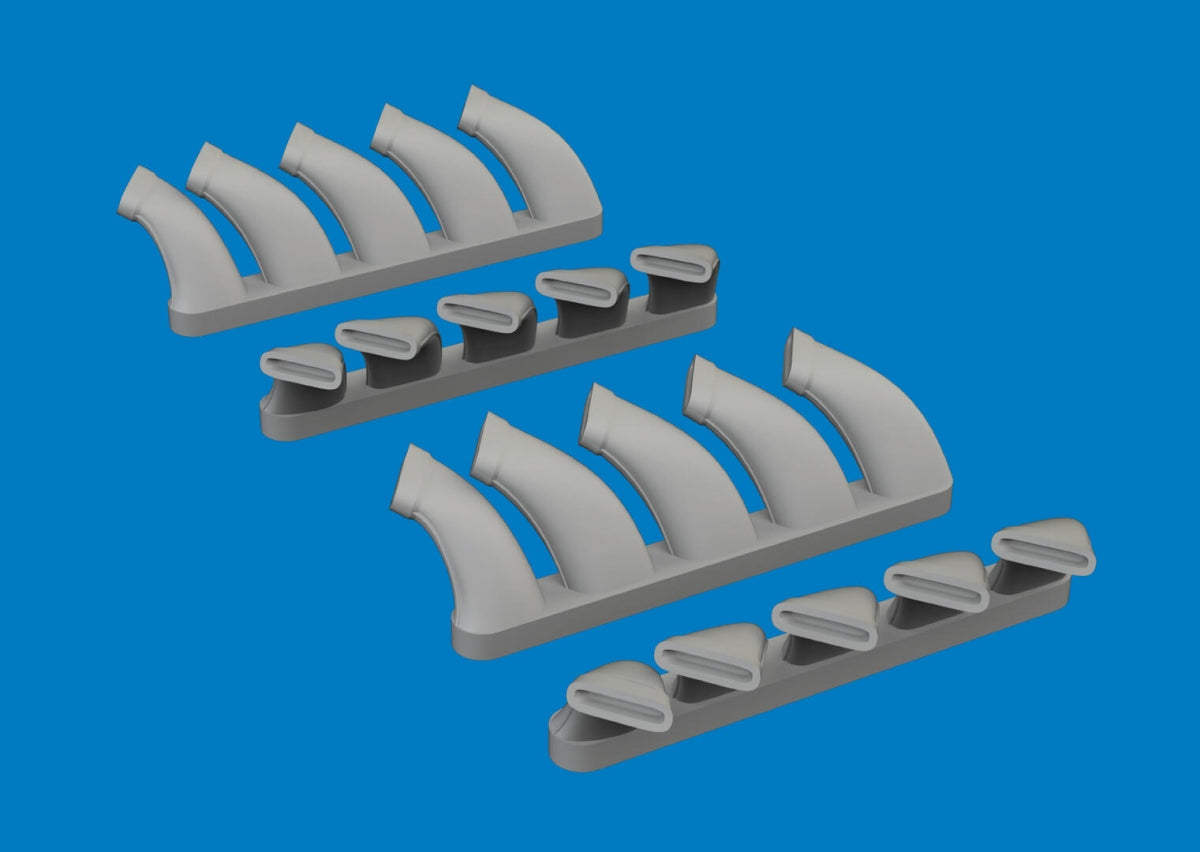 Eduard 672404 Mosquito exhaust stacks PRINT Tamiya 1/72 – Bild 2