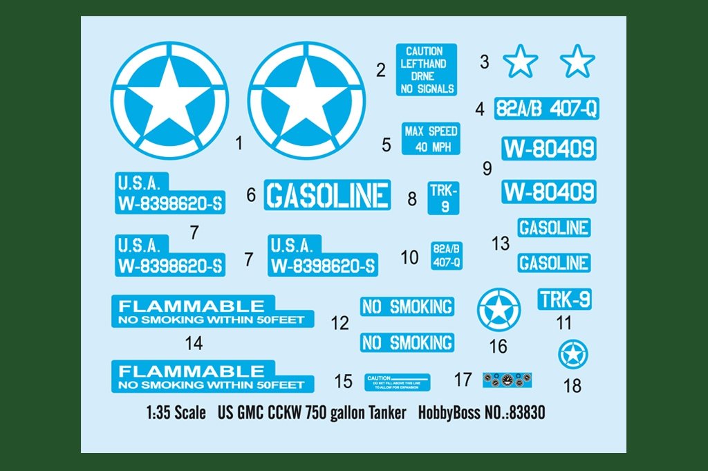Camion-citerne Hobby Boss 83830 US GMC CCKW 750 gallons (1/35) – image 4